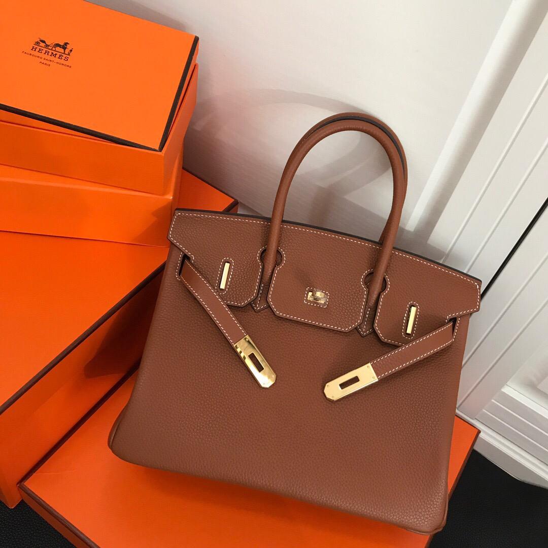 Luxury Brown Leather Tote Bag