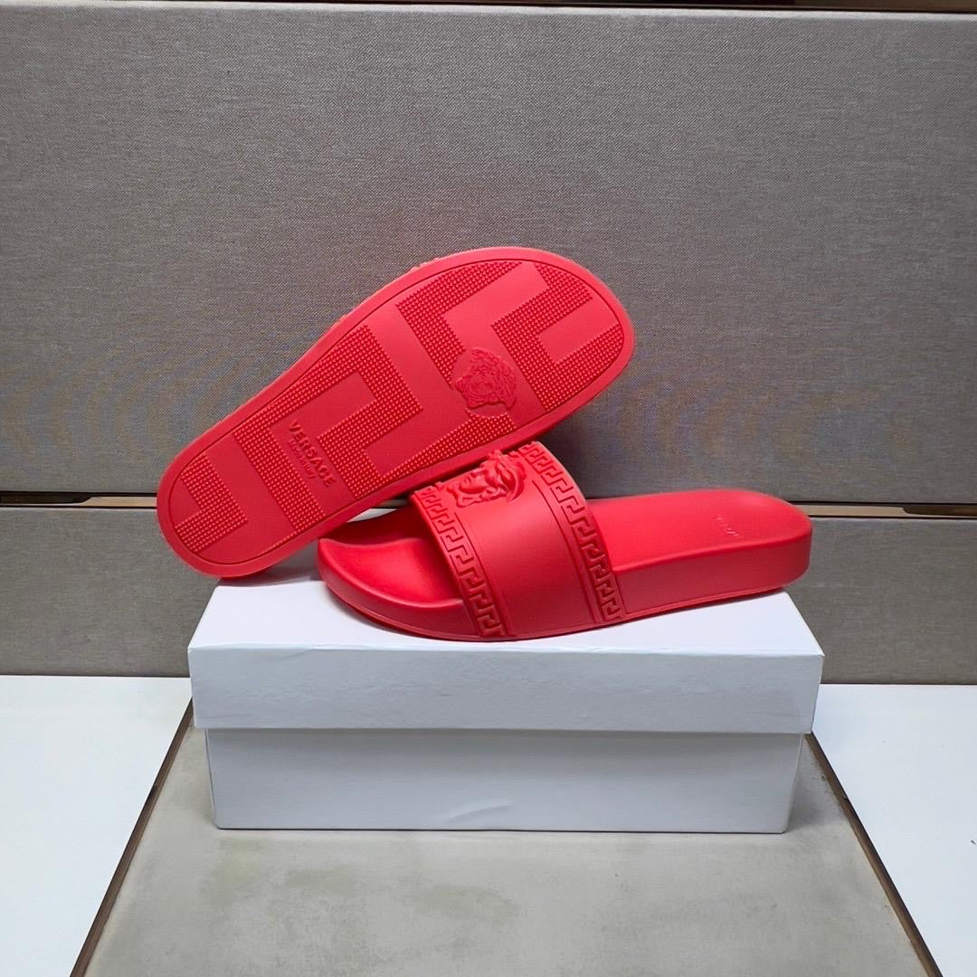 Red Men’s Versace Slides